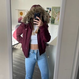 Hollister Burgundy Jacket